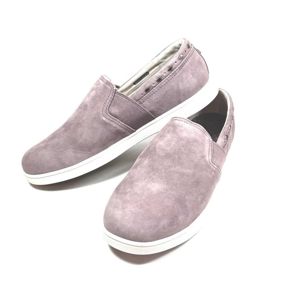 Spenco Santa Barbara Rivet Slip On Shoes Suede Orthotic  Lavender Sz 8.5W NWT